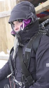 Woman Stood in Cold Weather